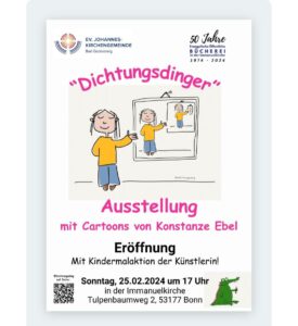 "Dichtungsdinger" - Ausstellung mit Cartoons von Konstanze Ebel