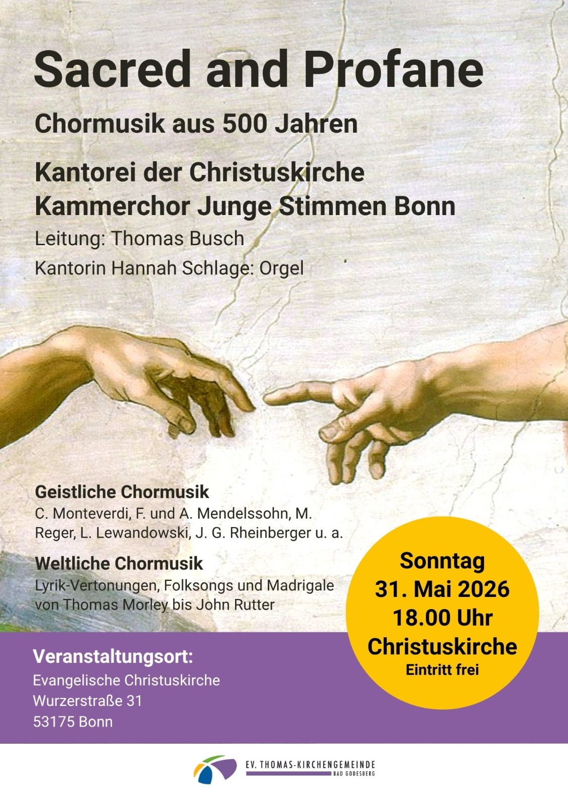 Chorkonzert Mai 2026